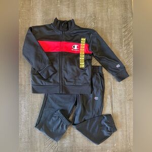 Champion - Black/Red Athletic Set - NEW - 3T